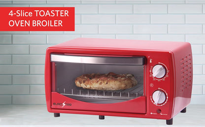 TO901R 4-Slice Toaster Oven Broiler, Red2