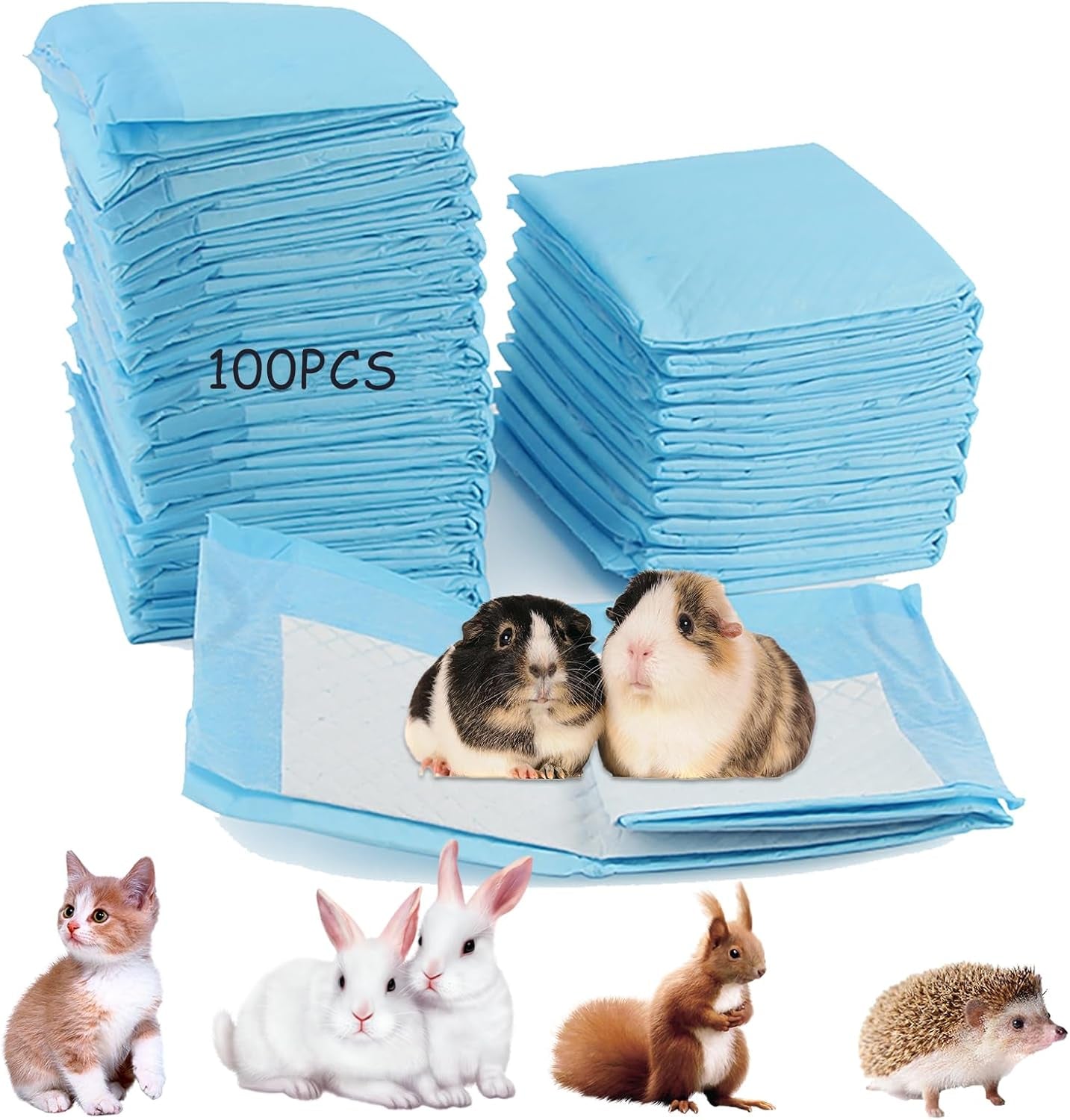100-pcs-disposable-rabbit-pee-pads-pet-pees-pad-cage-black-carbon-liner-super-absorbent-leak-proof-cushion-reduce-odor-bunny-training-accessories-for-kitten-puppy-hamsters-hedgehog