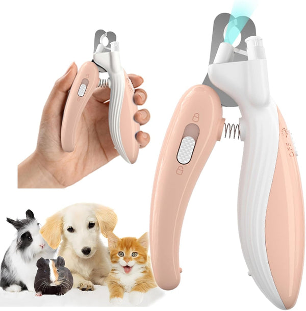 Cat Dog Pet Nail Clippers with Light, Llluminates Cat Dog Nails or Bloodline, Safety Pet Nail Clipper for Dogs, Cats, Rabbits, Sharp, No Nail Splitting(Blue)8