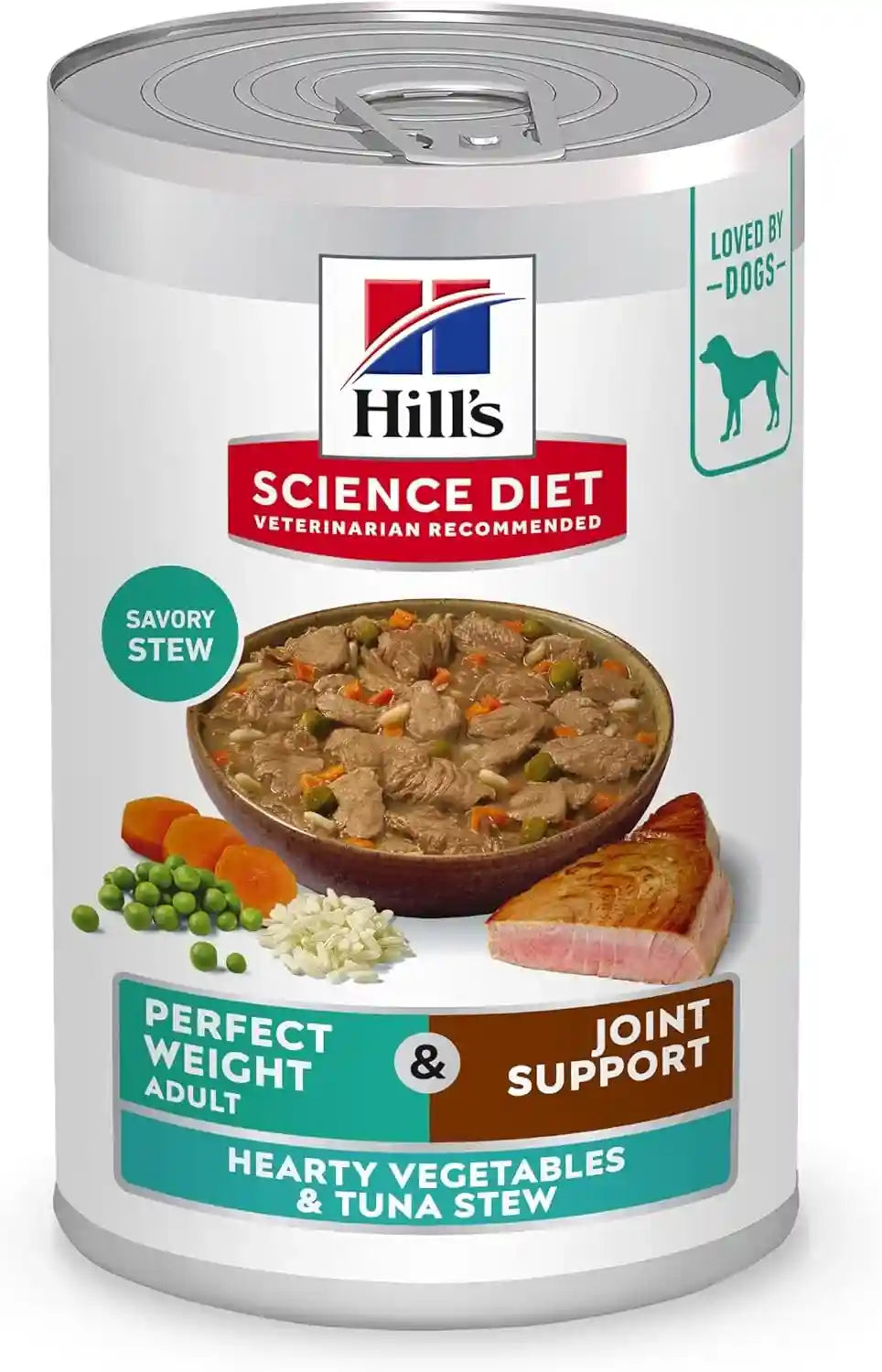 hills-science-diet-adult-perfect-weight-wet-dog-food-1-veterinarian-recommended-vegetable-chicken-stew-12-5-oz-cans-12-pack