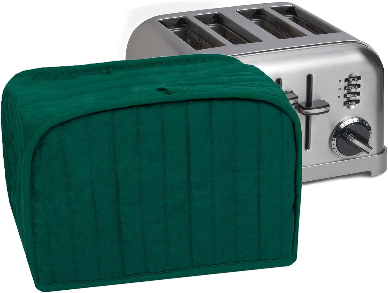 premium-universal-four-slice-toaster-cover-11-25-x-7-25-x-10-5-polyester-and-cotton-quilted-fingerprint-protector-super-soft-appliance-cover-dust-protection-appliance-not-included-dark