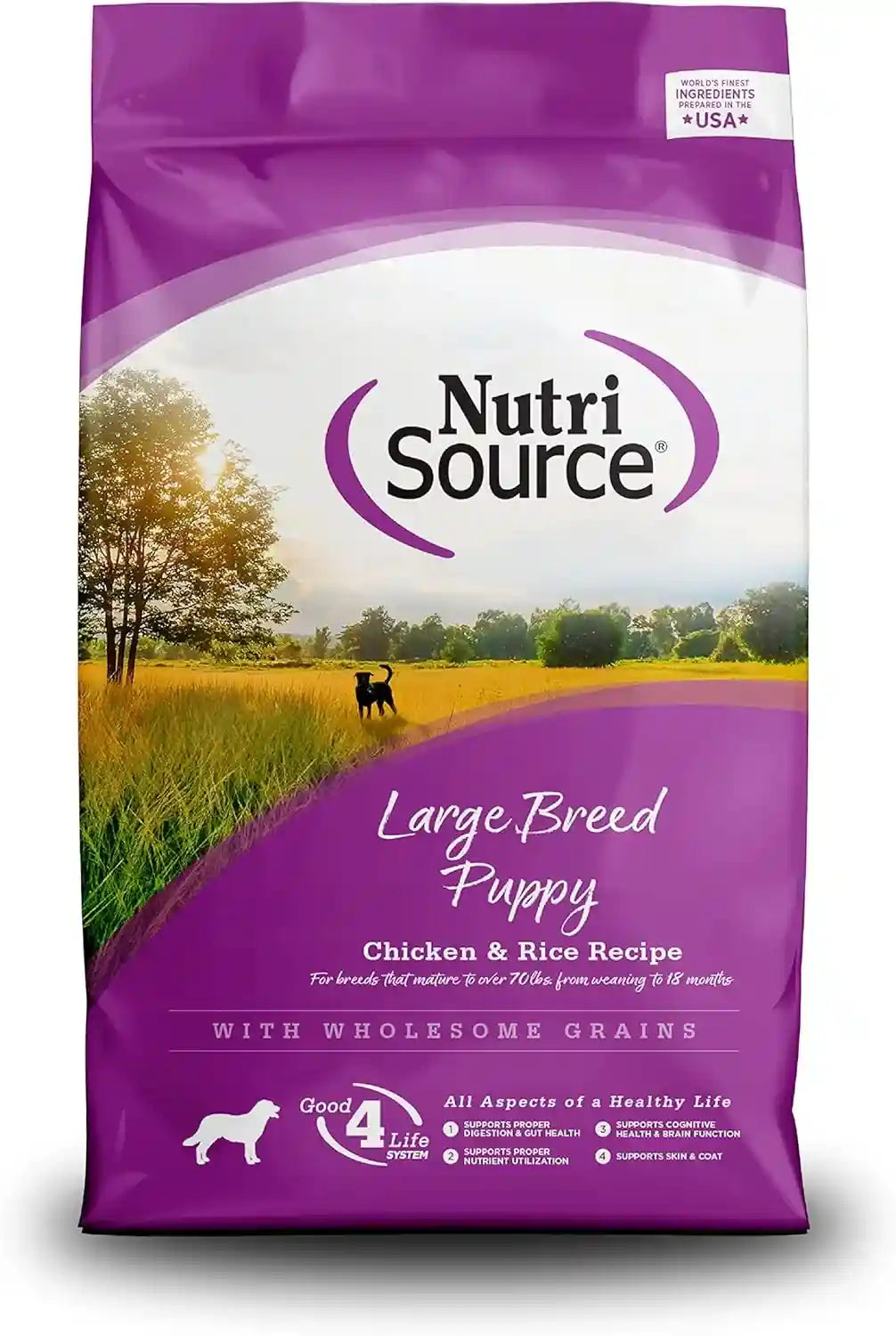 nutrisource-large-breed-puppy-dry-dog-food-chicken-rice-26-lb-probiotic-prebiotic-support-dha-epa-grain-inclusive-no-corn-wheat-or-soy