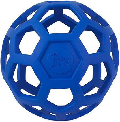 JW Pet Hol-Ee Roller Dog Toy Puzzle Ball, Natural Rubber, Extra Large (7.5 Inch Diameter), Colors May Vary, (Count of 1)1