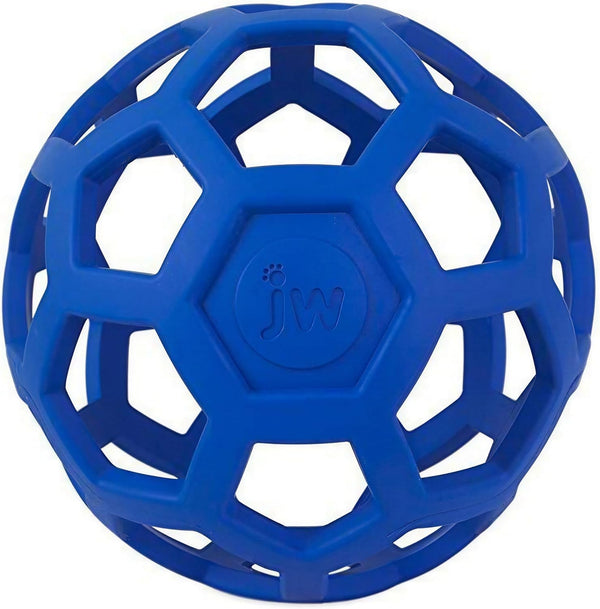JW Pet Hol-Ee Roller Dog Toy Puzzle Ball, Natural Rubber, Extra Large (7.5 Inch Diameter), Colors May Vary, (Count of 1)1