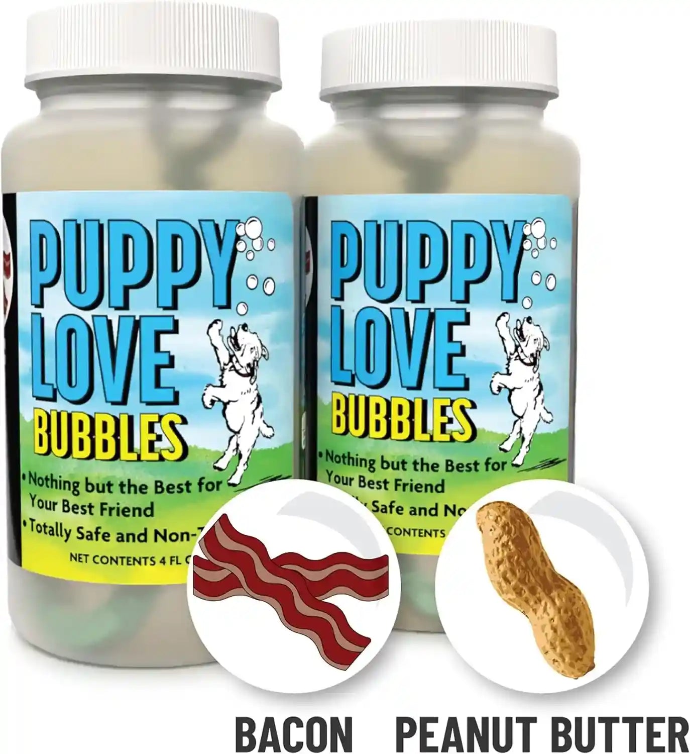 puppy-love-bubbles-peanut-butter-bacon-scented-bubbles-4oz-bottle-2-pack-combo-1-peanut-butter-1-bacon-for-dogs