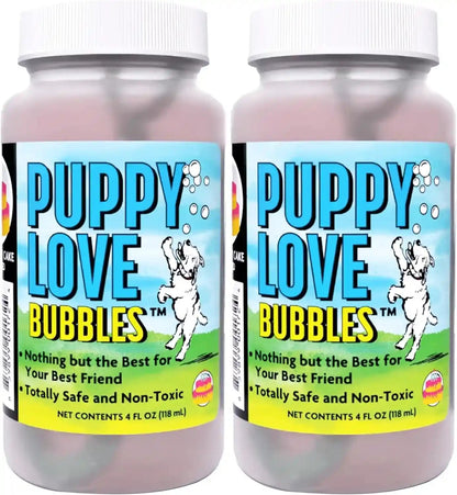 Puppy Love Bubbles, Peanut Butter & Bacon Scented Bubbles 4Oz. Bottle-2 Pack Combo (1 Peanut Butter/1 Bacon) for Dogs16