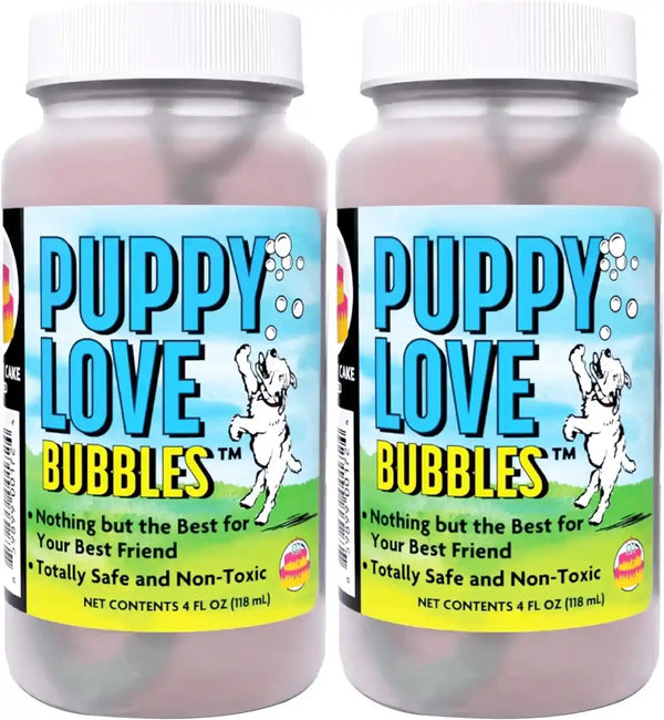 Puppy Love Bubbles, Peanut Butter & Bacon Scented Bubbles 4Oz. Bottle-2 Pack Combo (1 Peanut Butter/1 Bacon) for Dogs16