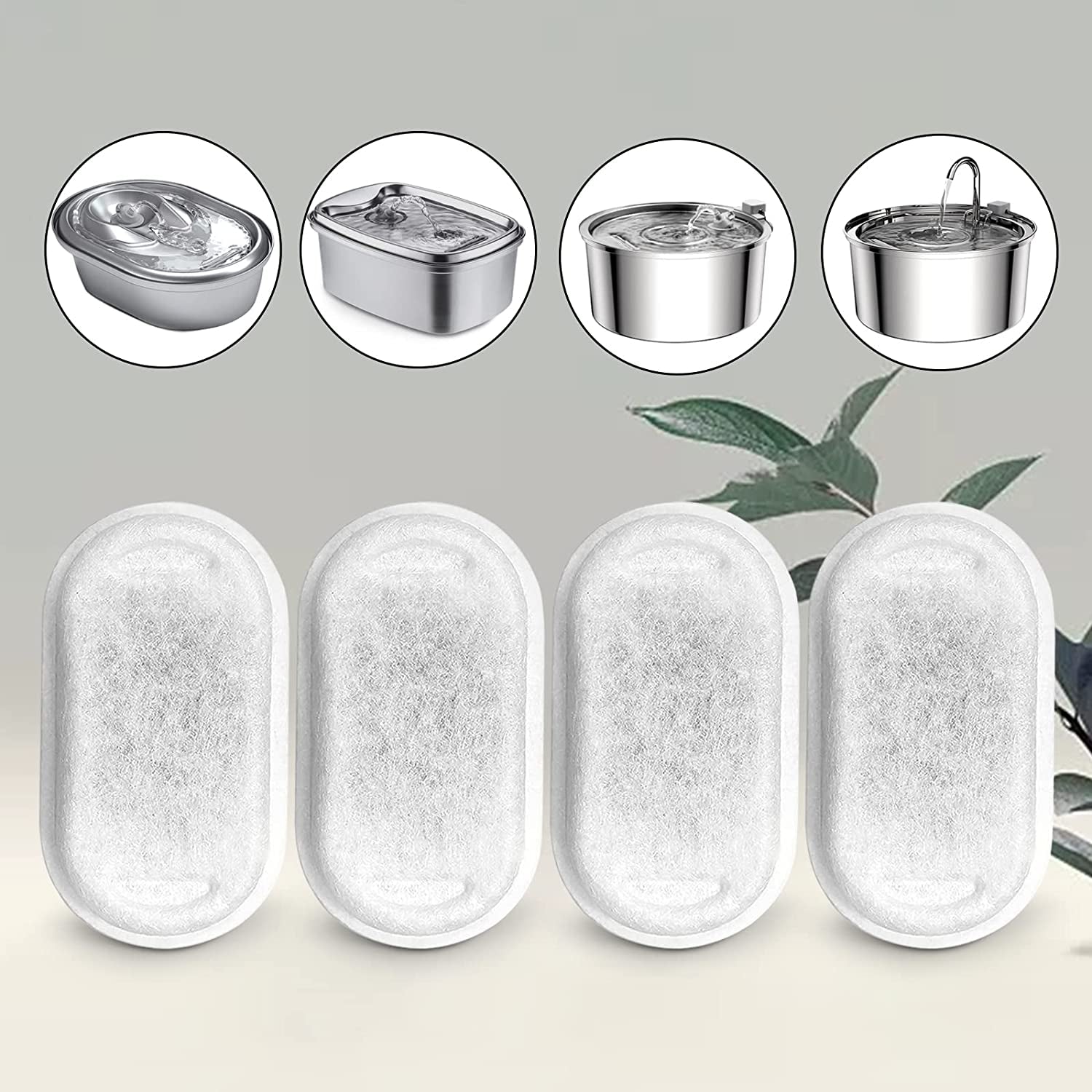 cat-water-fountain-filters-for-108-3-2l-67oz-2l-stainless-steel-pet-water-dispenser-fountain-filter-replacement-with-8-sponges-8-filters-8-sponges