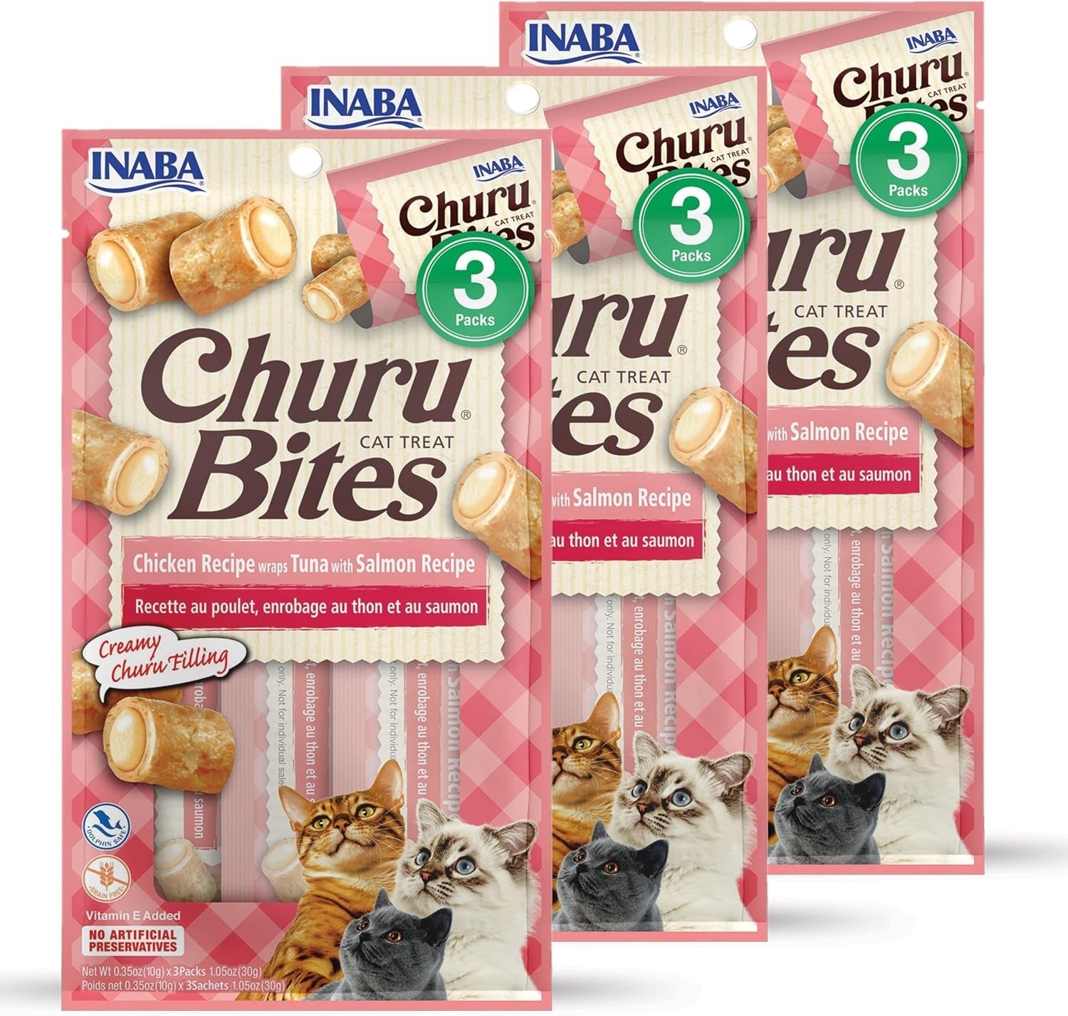 inaba-churu-bites-for-cats-soft-baked-chicken-churu-filled-cat-treats-with-green-tea-extract-0-35-ounces-each-tube-12-tubes-total-4-flavor-variety