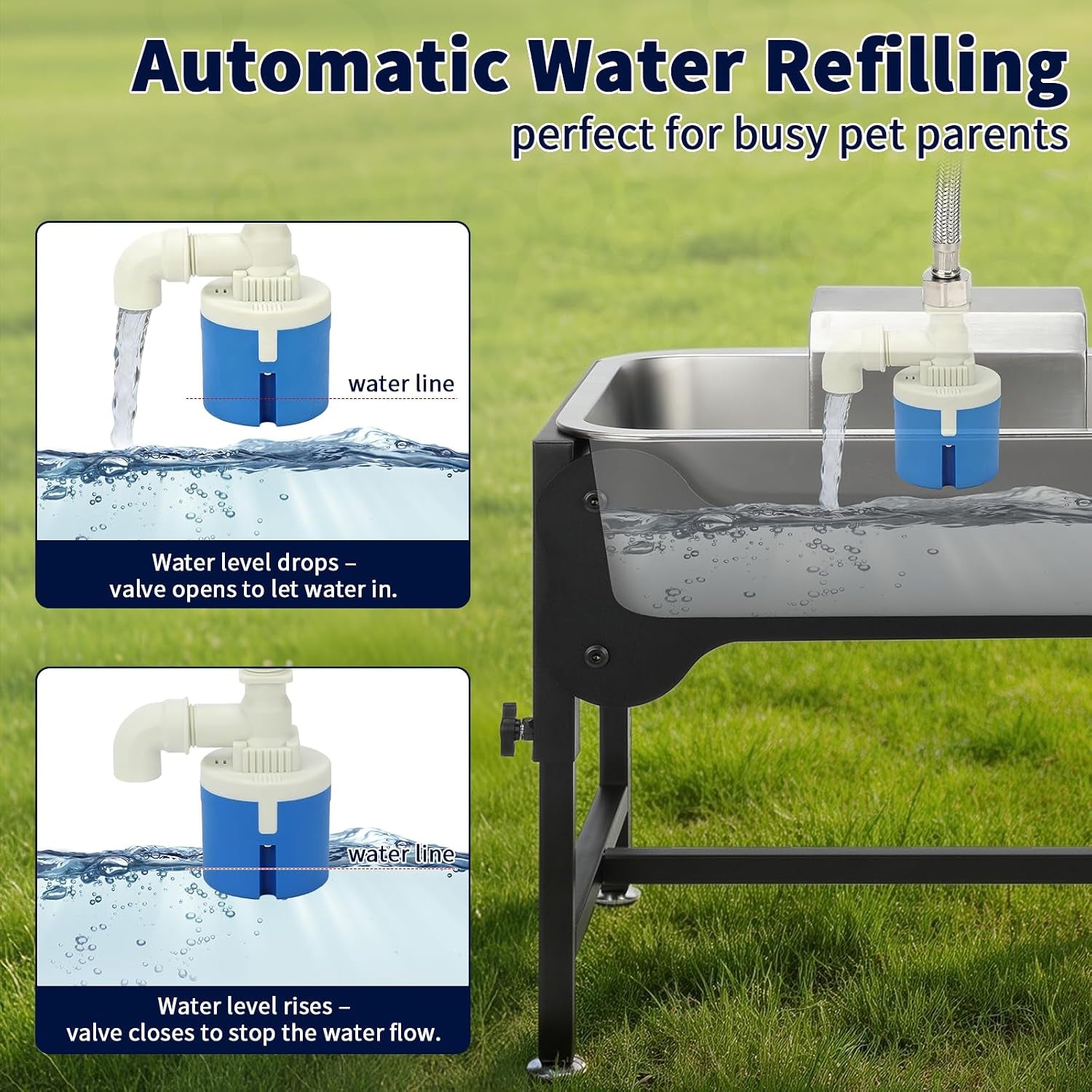bwogue-3-gal-automatic-dog-water-dispenser-elevated-outdoor-bowl-for-dogs-automatic-water-dispenser-for-dogs-stainless-steel-pet-waterer-9-11-13-15-in-stand-float-valve-big-dogs-pets-livestock