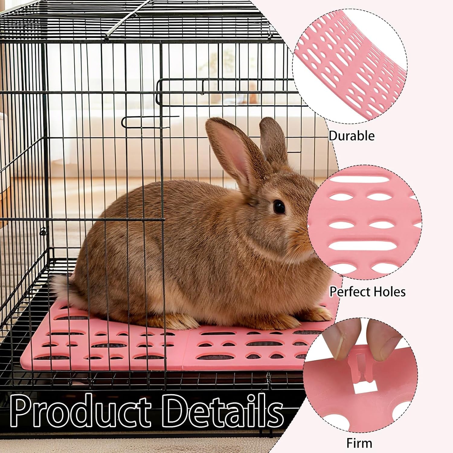 18-pack-plastic-rabbit-cage-mat-bunny-resting-mats-for-cage-with-snap-joint-breathable-small-animal-feet-pads-for-guinea-pigs-chinchilla-pet-white-blue-pink