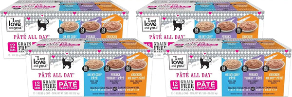 I and LOVE and YOU, Cat Food Variety, 3 Ounce, 12 Pack12