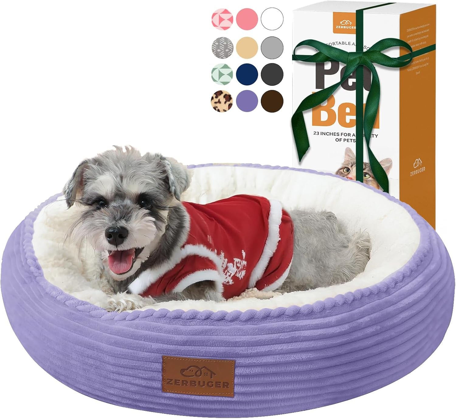 zerbuger-20in-washable-cat-beds-for-indoor-cats-round-donut-pet-bed-for-cats-small-dogs-puppy-kitten-anti-slip-bottom-calming-bed-gift-pink