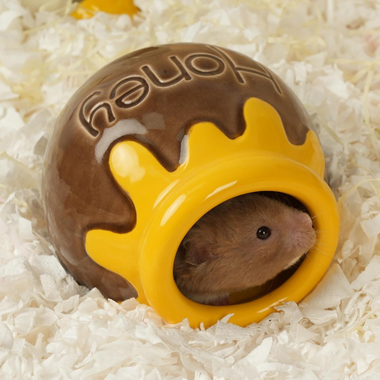 ceramic-hamster-hideout-strawberry-chew-proof-syrian-hide-cool-bed-easy-to-clean-durable-ceramic-guinea-pig-house-good-hiding-hut-cave-for-gerbil-mice-rat-all-season-cute-pink-habitat-decor
