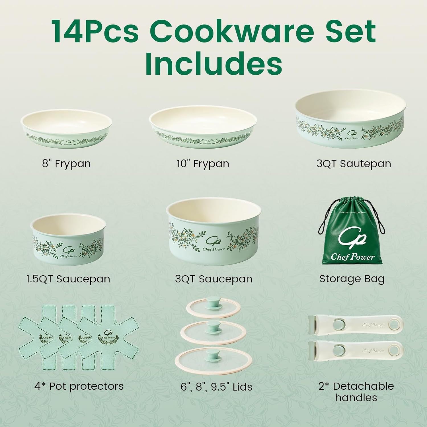 ceramic-cookware-set-non-toxic-with-detachable-handles-healthy-nonstick-decal-pans-and-pots-set-14-pcs-induction-dishwasher-oven-safe-kitchen-set-light-green-with-olive-branch