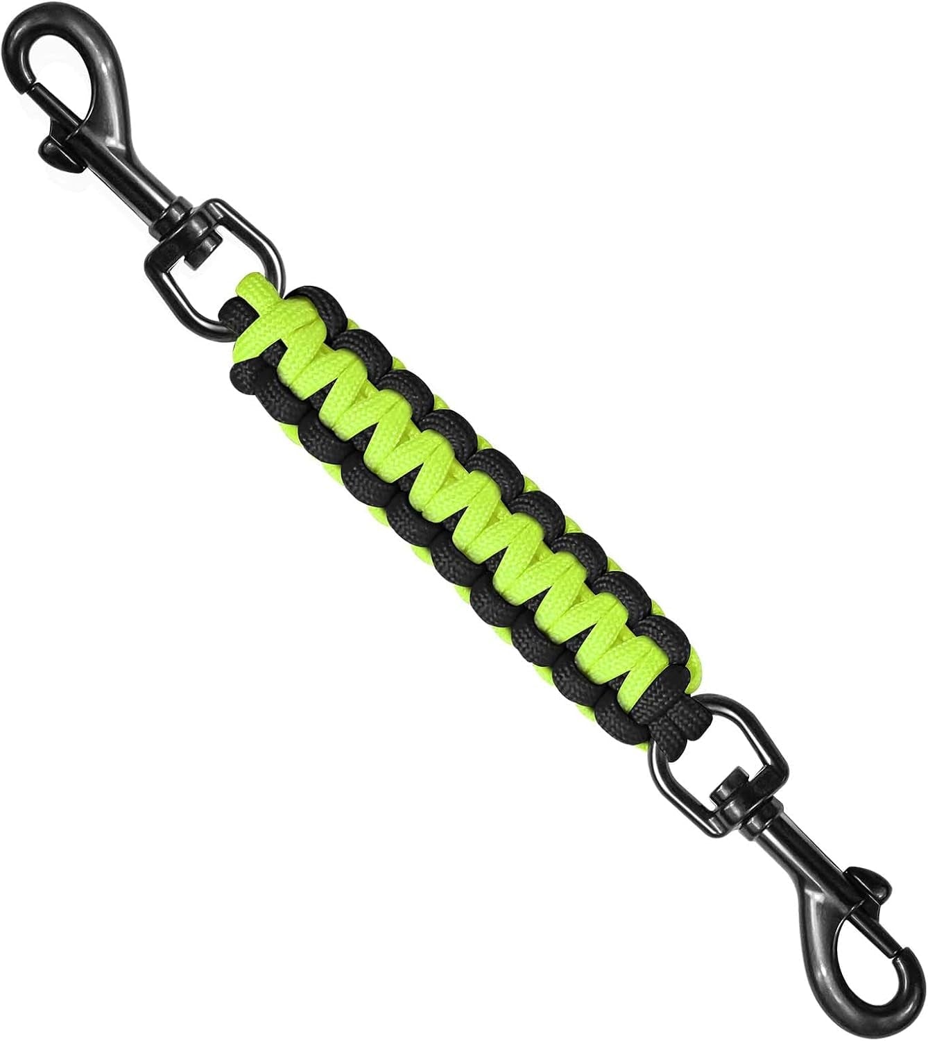 dog-collar-safety-clip-collar-companion-handmade-backup-safety-strap-double-ended-clip-leash-connector-suitable-for-dog-harnesses-prong-pinch-collars-pink-1-pack