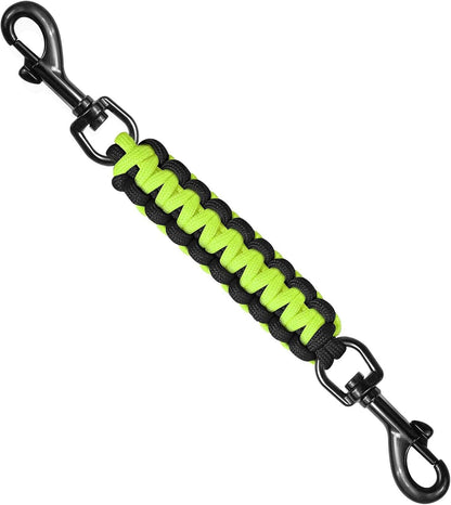 Dog Collar Safety Clip, Collar Companion, Handmade Backup Safety Strap, Double-Ended Clip Leash Connector, Suitable for Dog Harnesses, Prong, Pinch Collars (Pink, 1 Pack)17