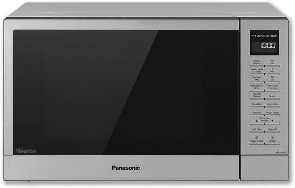 Panasonic NN-SN68KS Compact Microwave Oven with 1200W Power, Sensor Cooking, Popcorn Button, Quick 30Sec & Turbo Defrost, 1.2 Cu.Ft, Stainless Steel1