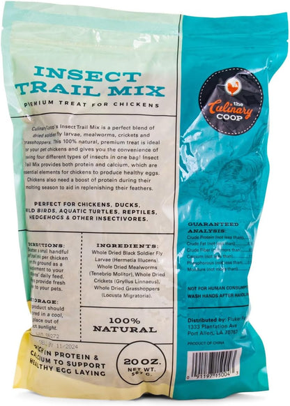 Fluker'S Culinary Coop Premium Chicken Treats, Dried Insect Trail Mix, 20 Oz4