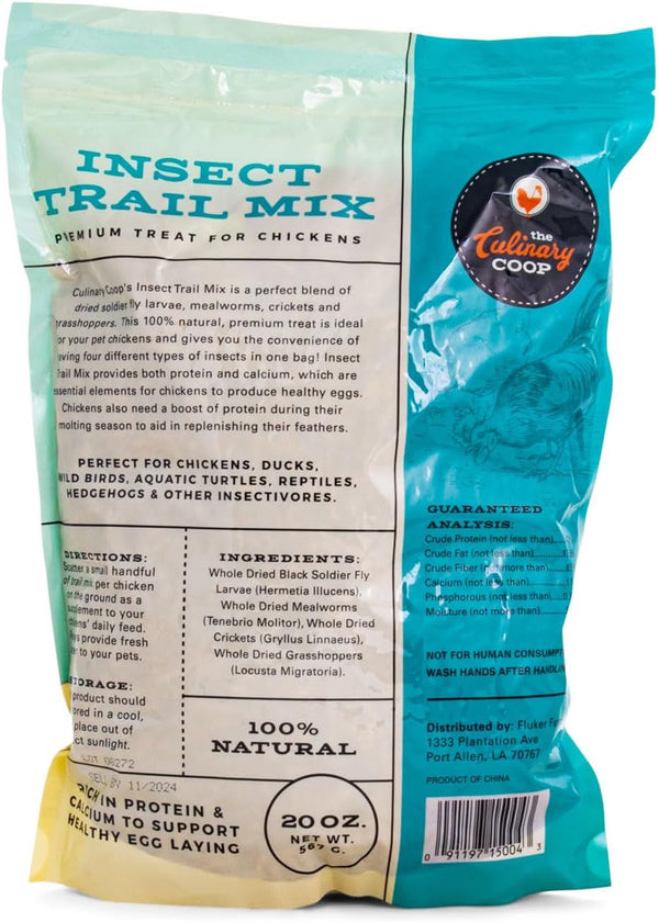 Fluker'S Culinary Coop Premium Chicken Treats, Dried Insect Trail Mix, 20 Oz4