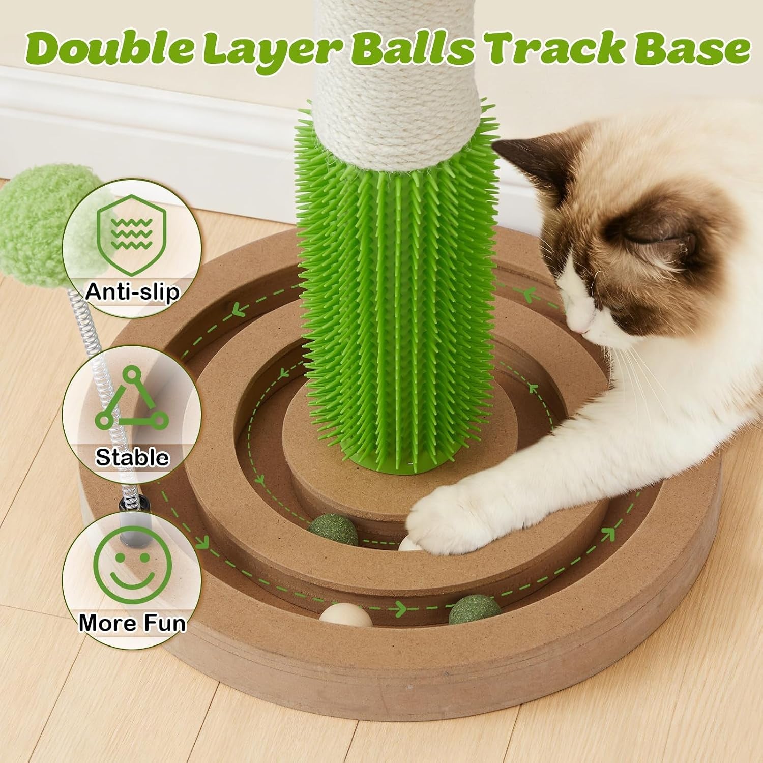 cat-scratching-post-26-tall-scratch-post-with-hanging-toy-for-indoor-cats-sisal-cat-scratcher-post-with-grooming-brush-double-layer-interactive-wooden-ball-track-for-small-cats-and-kittens-play