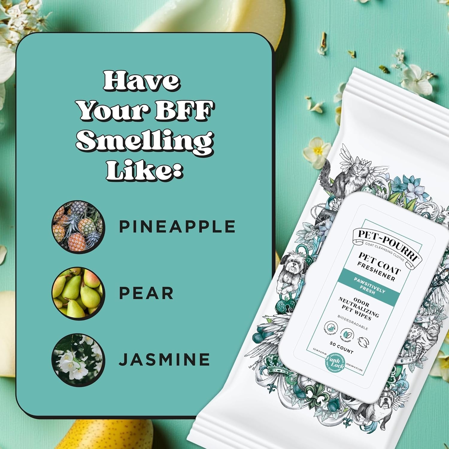 poo-pourri-pawsitively-fresh-deodorizing-pet-wipes-quick-cleaning-wipes-for-dogs-cats-plant-based-ingredients-vet-recommended-cleaner-odor-remover-wipes-for-paw-fur-skin-soothing
