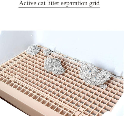 Dog Potty Training Toilet ﻿ Cat Litter Pot Semi-Automatic Extra Large Toilet Semi-Closed New Pet Supplies Anti-Splashing3