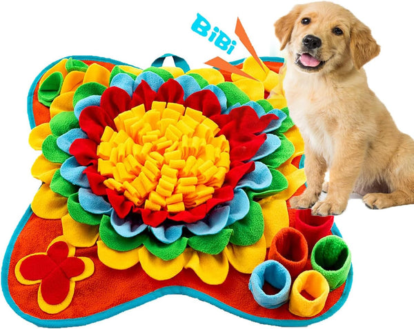 Snuffle Mat for Dogs Pet Treats Feeding for Small Medium Breed Dogs Non-Slip Interactive Dog Puzzle Toys Encourages Natural Foraging Skills1