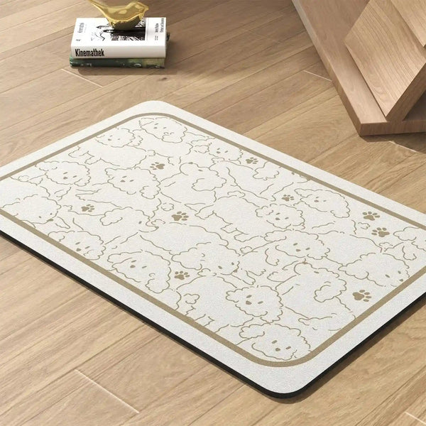 PADOOR Pet Feeding Mat-Absorbent Dog Mat for Food and Water Bowl-No Stains Easy Clean Dog Food Mat-Quick Dry Water Dispenser-Puppy Supplies Accessories15