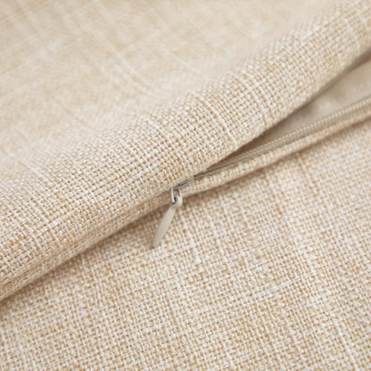 Neutral Linen Decorative Throw Pillow Covers 18X18 Beige | Set of 2,Solid Plain Rustic,Modern Home Décor,Farmhouse Accent Square Cushion Covers for Couch Sofa Bed Living Room Bedroom5