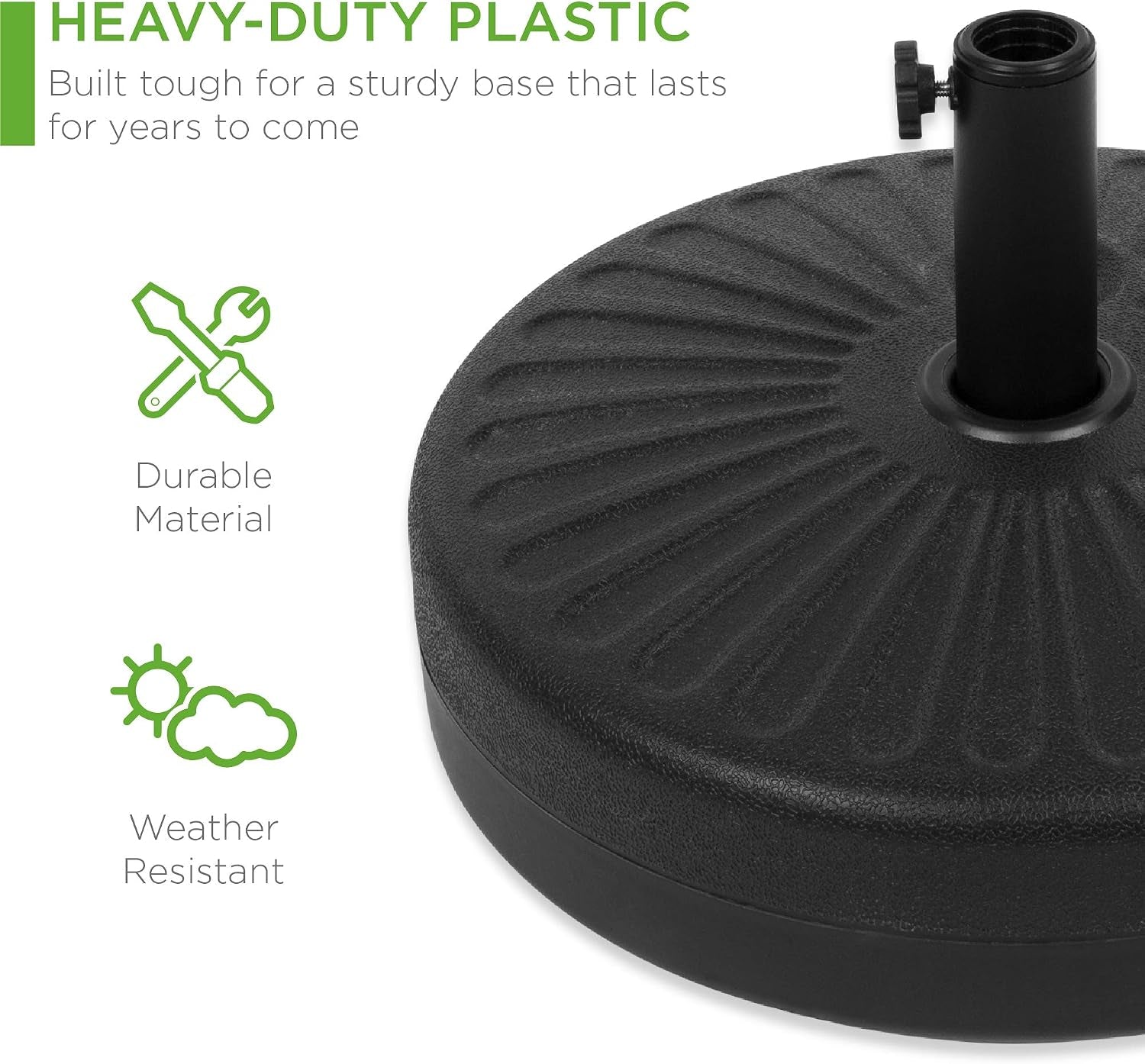 best-choice-products-fillable-umbrella-base-stand-round-sunburst-plastic-patio-umbrella-base-stand-pole-holder-for-outdoor-lawn-w-55lbs-weight-capacity-adjustment-knob
