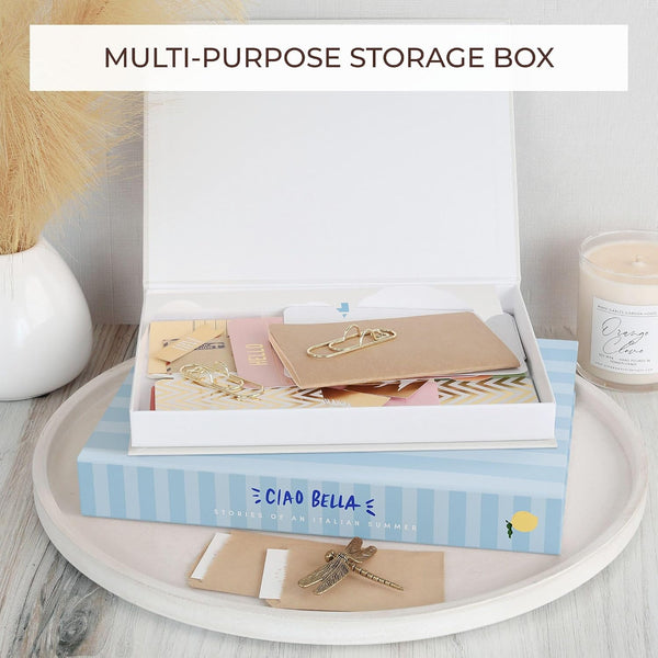 Beautiful Decorative Books - Set of 2 Coastal Boxes for Coffee Table Decor | Aesthetic Fake/Faux Books for Modern Home Decoration - Coastal Room Decor for Bookshelf or Mantel, Photo Storage/Keepsake Box5