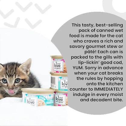 I and LOVE and YOU, Cat Food Variety, 3 Ounce, 12 Pack4