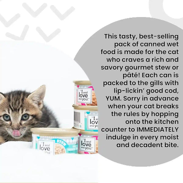 I and LOVE and YOU, Cat Food Variety, 3 Ounce, 12 Pack4