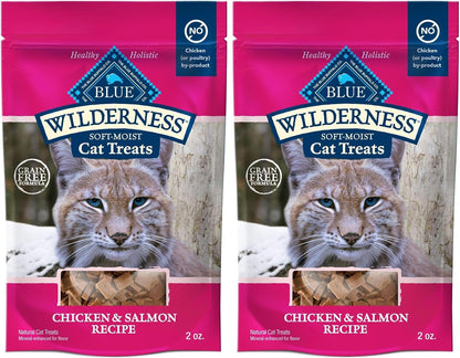 Blue Buffalo Wilderness Grain Free Soft-Moist Chicken & Salmon Cat Treats, 2-Oz. Bag11