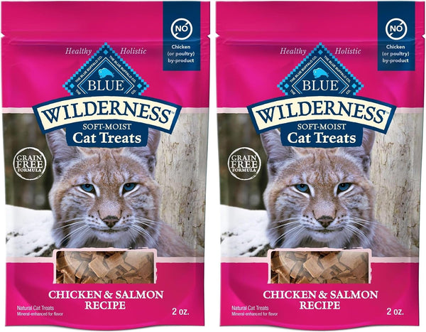 Blue Buffalo Wilderness Grain Free Soft-Moist Chicken & Salmon Cat Treats, 2-Oz. Bag11