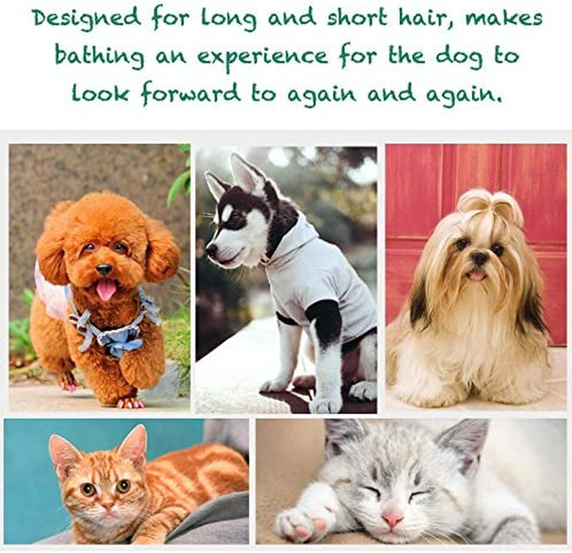 pet-silicone-shampoo-brush-for-long-short-hair-medium-large-pets-dogs-cats-shower-wash-curry-brush-dog-hair-products-accessories-dog-back-massage-for-long-short-hair-small-large-pets-dogsgreen