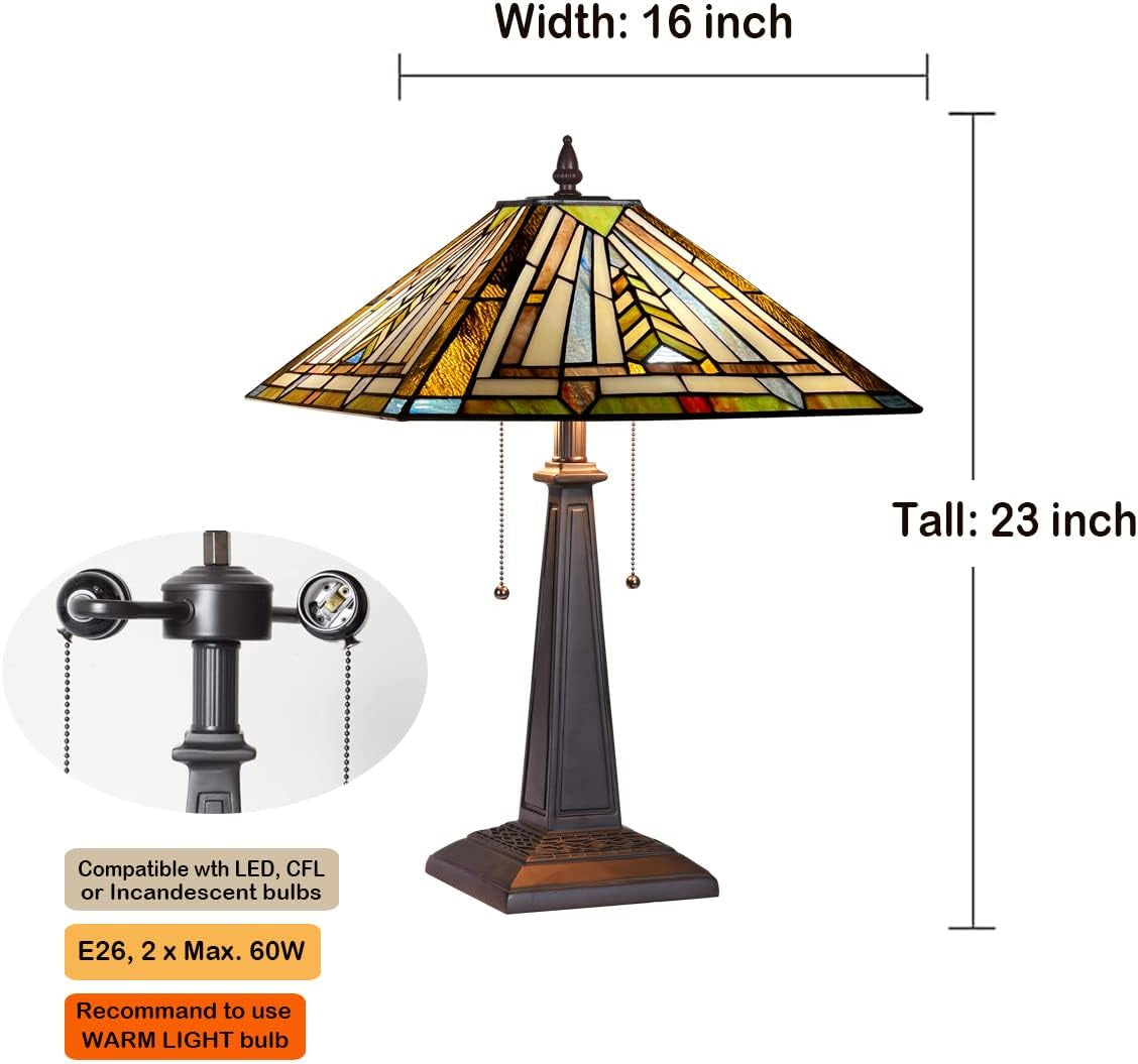 tiffany-table-lamp-16-wide-handmade-stained-glass-lamp-shade-2-light-mission-style-vintage-table-lamp-for-living-room-bedroom-handcrafts-antique-nightstand-bedside-reading-lamp-for-living-room-bedroom-office-2-lights-w16-x-h23