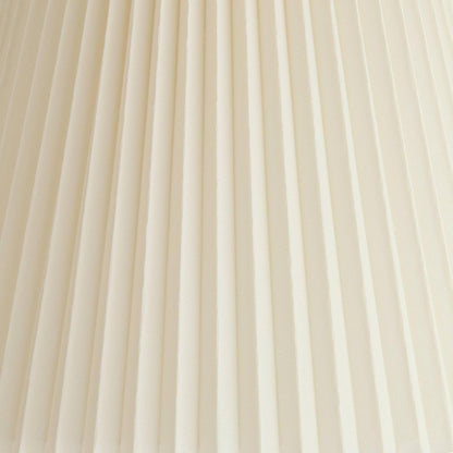 Pre-Assembled Edie Large Ivory Pleated Lamp Shade 10X17X14.75 (Spider) | 10" Top X 17" Bottom X 14.5" High X 14.75" Slant Replacement for Table + Floor Lamps White Bell round Harp + Finial7