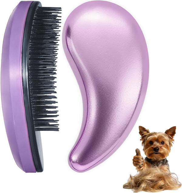 Small Dog Brush, Skin-Friendly Soft Bristles (Blue) | Puppy Hair Brush, Massage and Bath Supplies, Pet Grooming Tool for Teddy, Yorkies, Maltese, Shih Tzu, Chihuahua17