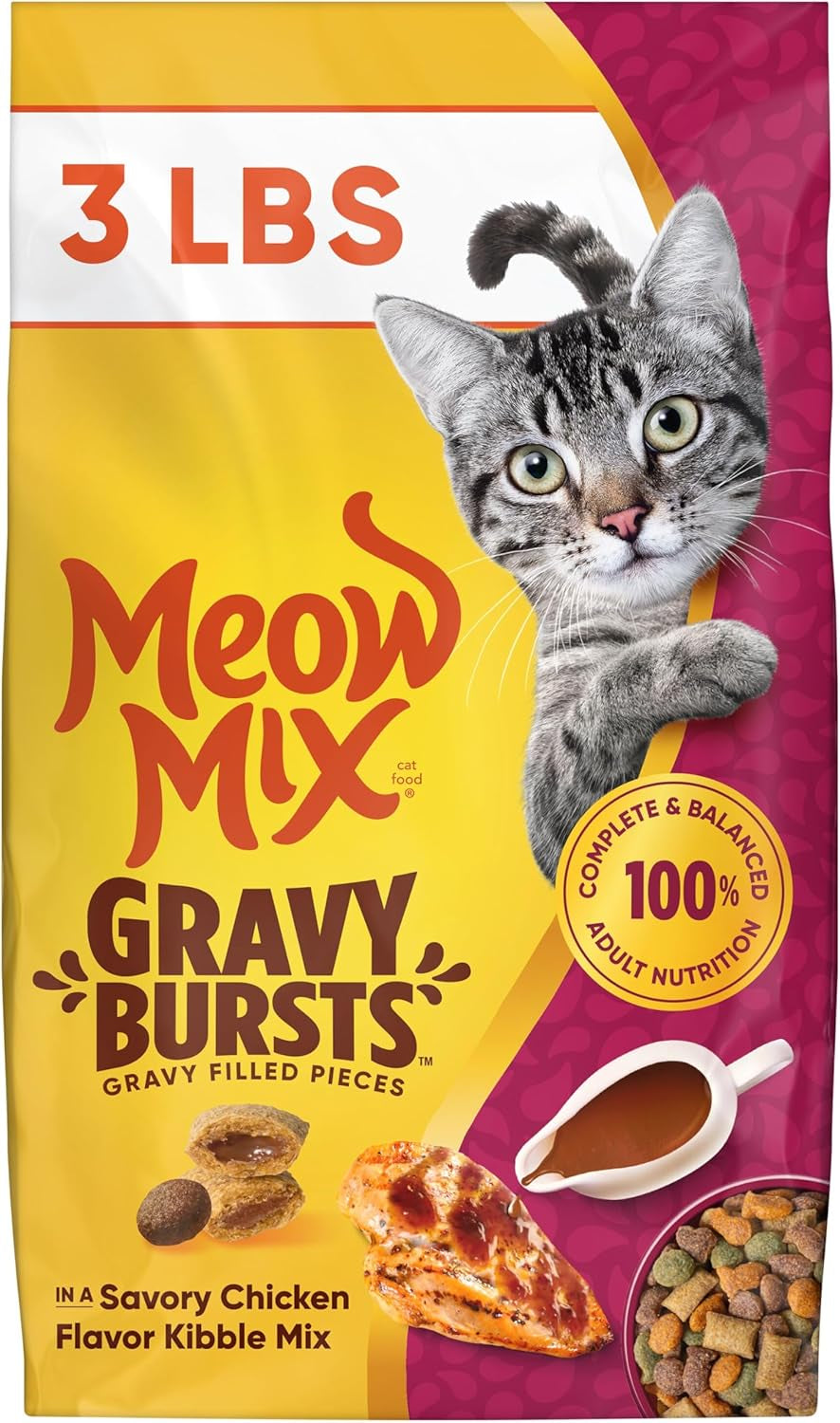 meow-mix-gravy-bursts-dry-cat-food-3-lb-bag-crunchy-cat-kibble-gravy-filled-pieces-100-complete-balanced-nutrition-for-adult-cats-high-quality-protein