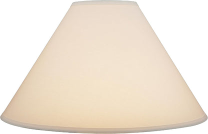 32206A Hardback Empire Spider Lamp Shade in White, 6" Top X 19" Bottom X 12" Slant Height2