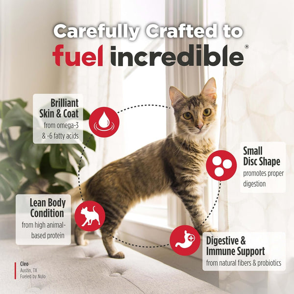 Nulo Freestyle Senior Dry Cat Food - Alaska Pollock & Sweet Potato, High Protein, Natural Grain Free Cat Food with Probiotics and L-Carnitine, 4Lb Bag4