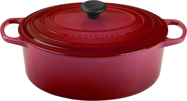 Le Creuset Enameled Cast Iron Signature Oval Dutch Oven, 9.5 Qt., Cerise1