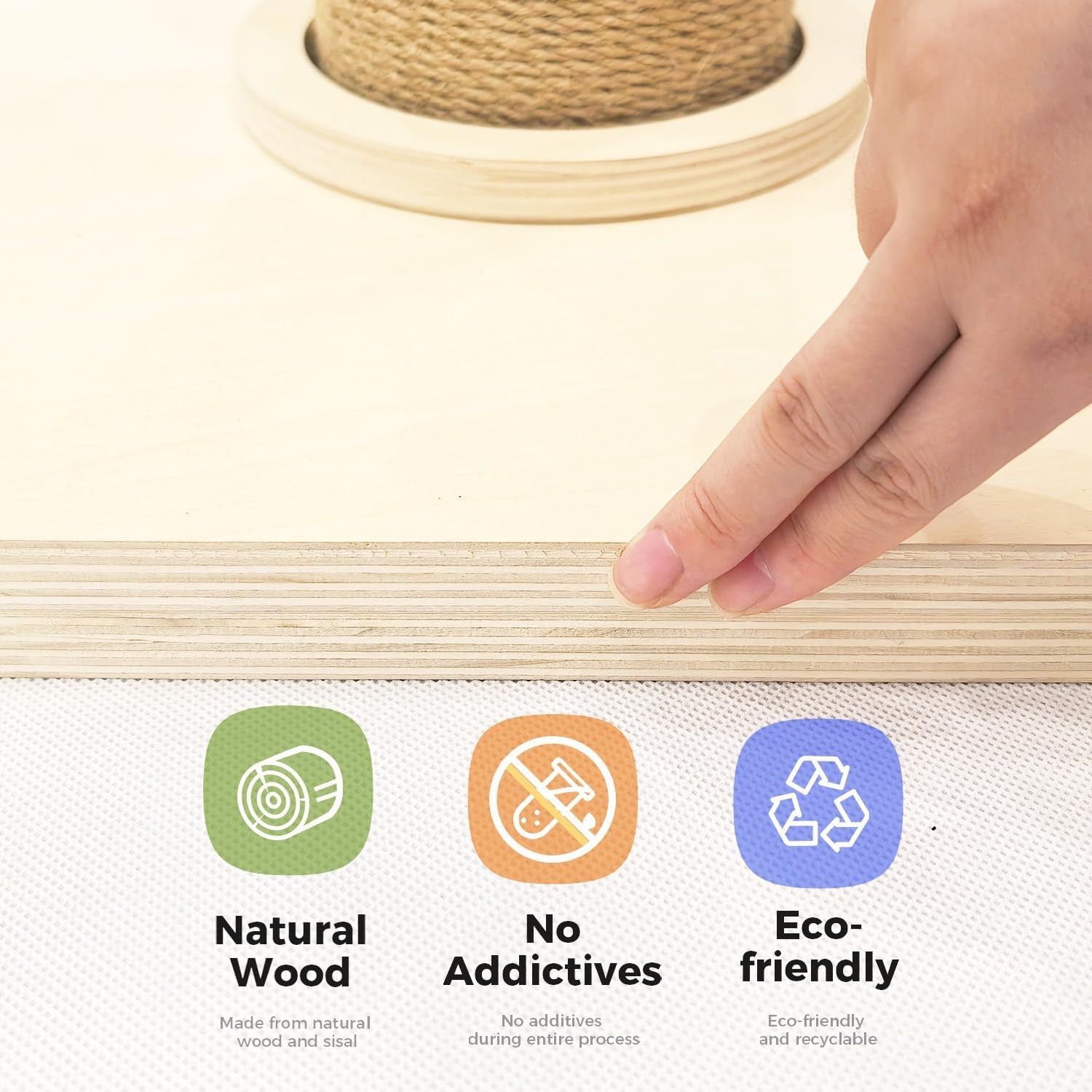 tinybeast-wooden-cat-scratching-post-sturdy-35-tall-natural-sisal-cat-scratcher-with-thick-solid-wood-base-for-adult-cats-indoor-jumbo-durable-stable-cat-scratcher-tower