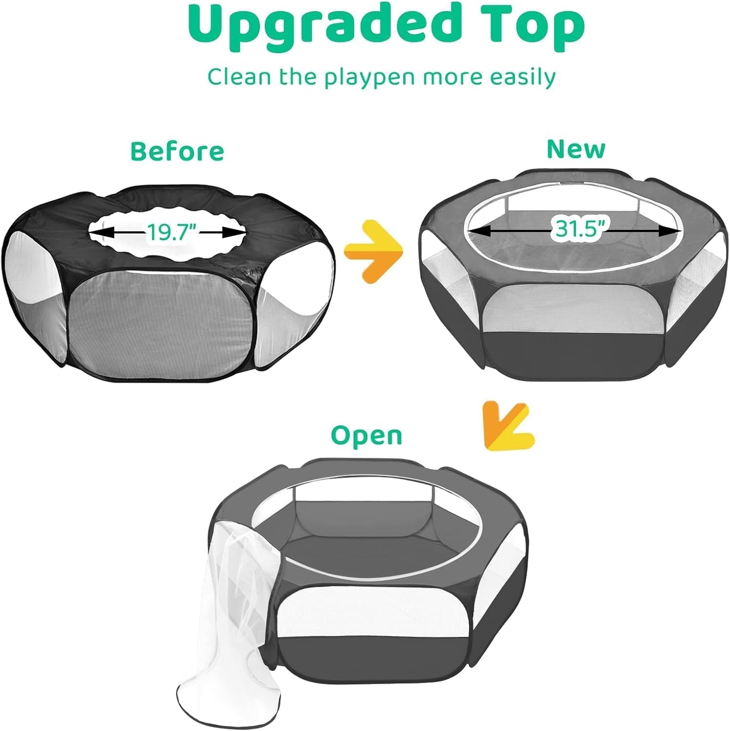 amakunft-small-animal-pop-up-playpen-with-mesh-cover-47-x-23-6-x-15-chicken-brooder-box-play-pen-indoor-outdoor-for-guinea-pigs-bunny-rabbits-ferrets-chinchillas-kittens-indoor-outdoor-water-resistant-chicken-brooder-travel-playpen-for-rabbits-ferrets-hamsters-and-kittens
