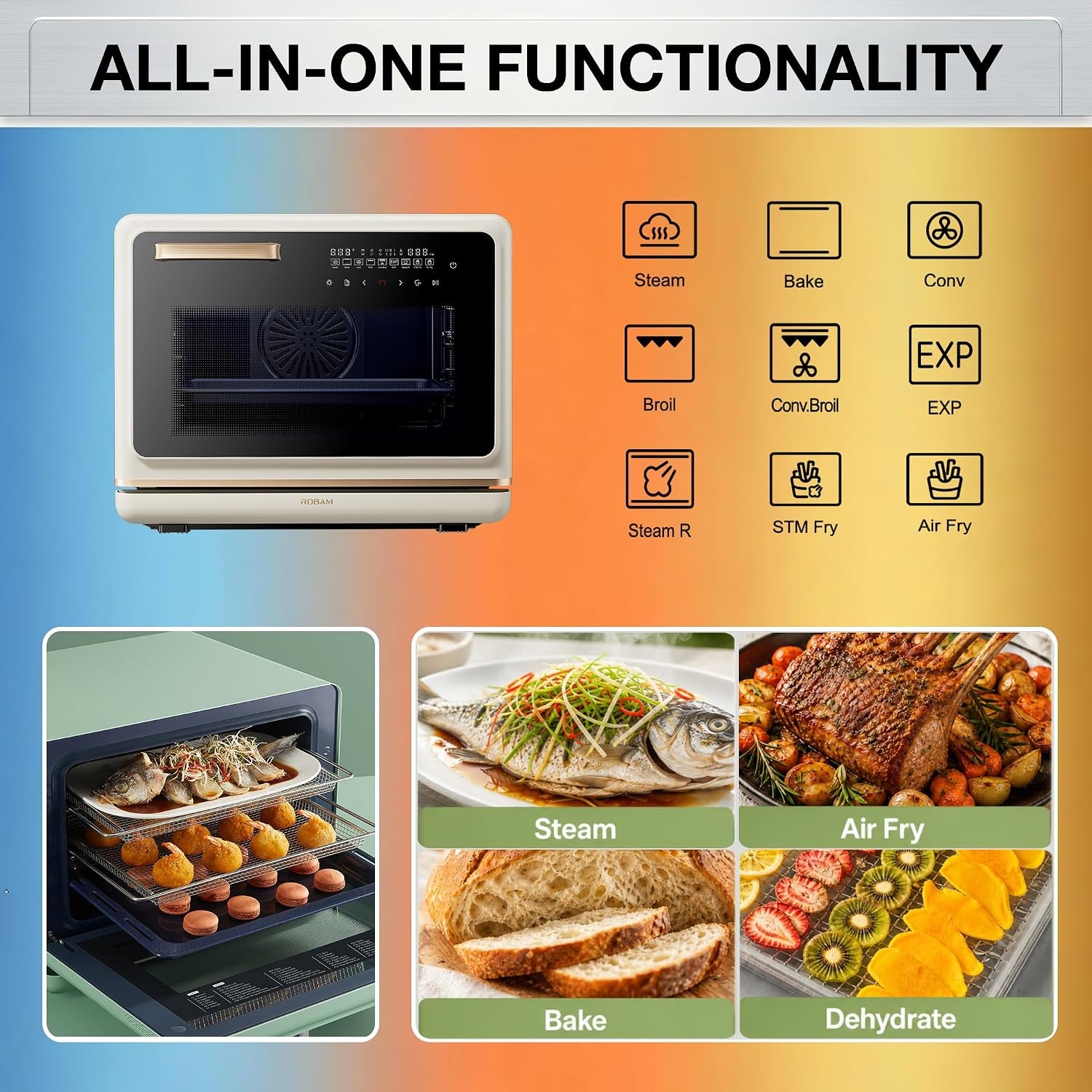 r-box-pro-countertop-combi-steam-oven-white-air-fryer-toaster-oven-with-exp-1-2-cu-ft-xl-capacity-1800w-steam-fry-technology-86-446-f-precision-32-presets-easy-to-clean-enamel-interior