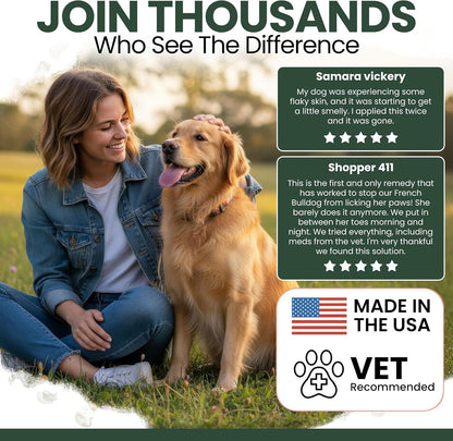 Hydrocortisone Spray for Dogs - 4 Oz anti Itch Spray for Dogs | for Irritated Skin, Hot Spots, Flea Bites, Itching - Made with Hydrocortisone and Pramoxine Hydrochloride - Made in the USA5