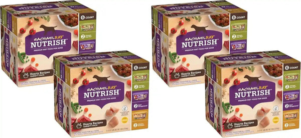 Nutrish Savory Favorites Wet Dog Food Variety Pack, 8 Oz Tubs (Rachael Ray) | Pack of 6, Includes 3 Delicious Flavors of Chicken Paw Pie, Hearty Beef Stew & Savory Lamb Stew, No Artificial Flavors16
