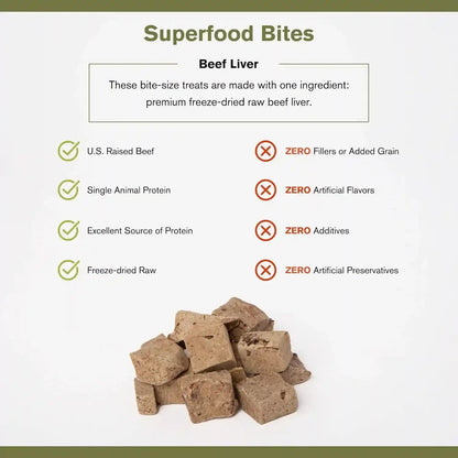 BADLANDS RANCH by Katherine Heigl – Superfood Bite Freeze-Dried Raw Beef Liver Dog Treats – High Protein Single-Ingredient Snacks for Training, Rewards & Daily Wellness5